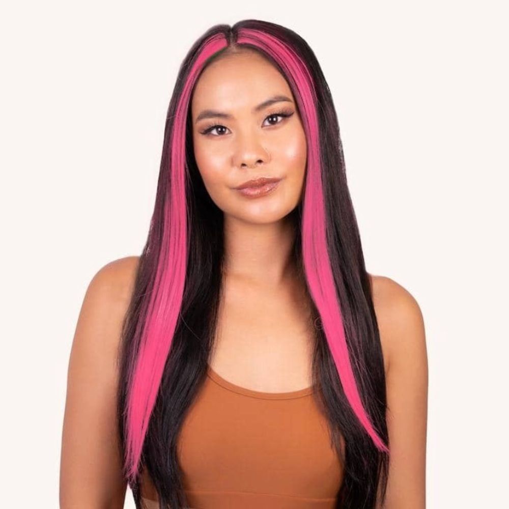 INH Hair - Pink - Clip-in Hair Extensions / Halloween / Anime / Costume / Party